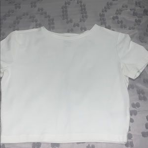 White crop top